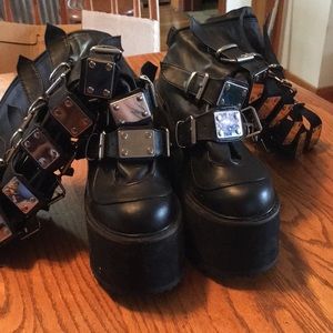 Knee high demonias trinity boots